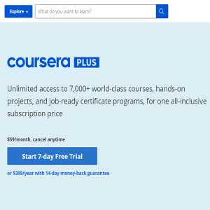 Coursera Plus 1 Năm